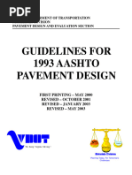 NCDOT AASHTO 1993 Pavement Design Guide | PDF | Road Surface | Concrete