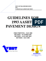 Guidelines For 1993 AASHTO Pavement Desi