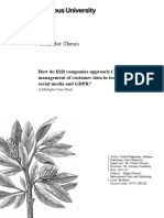 Degerman, I., Eckerbom, J., & Gu, H. (2019) - How Do B2B Companies Approach CRM and The Management of Customer Data in Today's Era of Social Media A