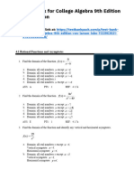 College Algebra 9Th Edition Ron Larson Test Bank Full Chapter PDF