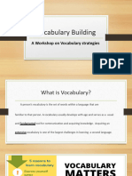 Vocabulary Building - Workshop