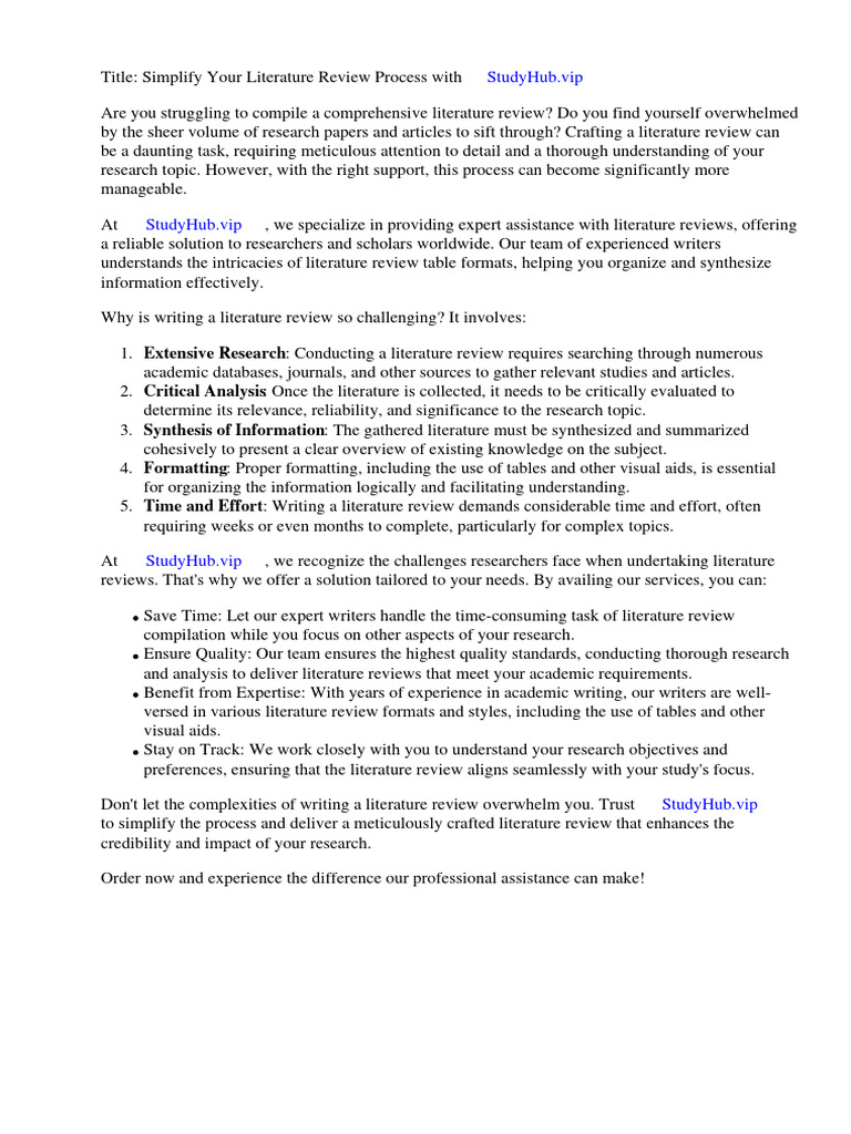 Literature review table format pdf systematic review meta analysis