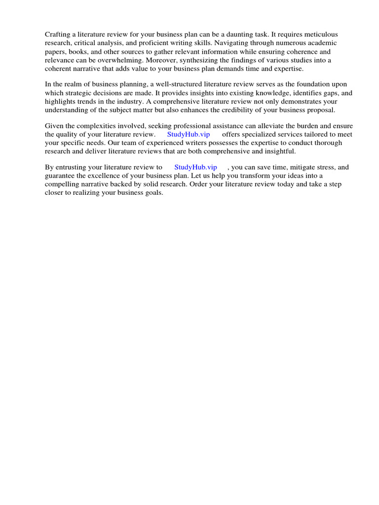 BUSINESS LITERATURE REVIEW EXAMPLE visual data 8