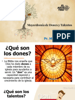 MAYORDOMIA DE LOS DONES Y TALENTOS - PR - Miguel - Taller