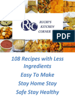 108 Recipes With Less Ingredients To Try at Home