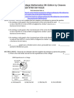 College Mathematics 9Th Edition Cleaves Test Bank Full Chapter PDF