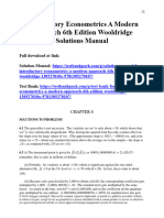 Introductory Econometrics A Modern Approach 6Th Edition Wooldridge Solutions Manual Full Chapter PDF
