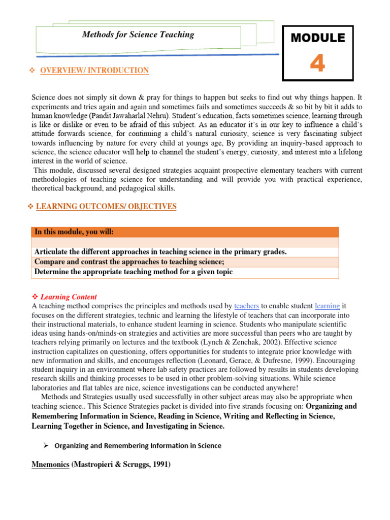 IV Science Strategies | PDF | Science | Inquiry Based Learning