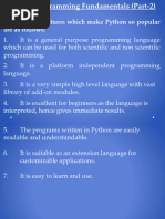 Chapter - 3 Python Programming Fundamentals-Part 2