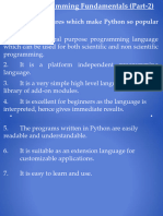 Chapter - 3 Python Programming Fundamentals-Part 2