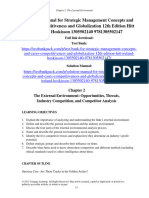 Solution Manual For Strategic Management Concepts and Cases Competitiveness and Globalization 12Th Edition Hitt Ireland Hoskisson 1305502140 9781305502147 Full Chapter PDF