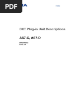 DXT Plug-In Unit Descriptions: AS7-C, AS7-D