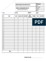 Form C030 Onboard Deduction List