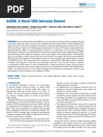 InSDN A Novel SDN Intrusion Dataset