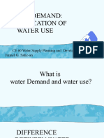 5.1 Classification of Water Use