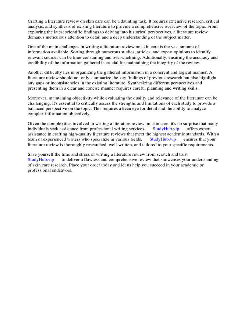 literature-review-skin-care-pdf-skin-care-literature-review