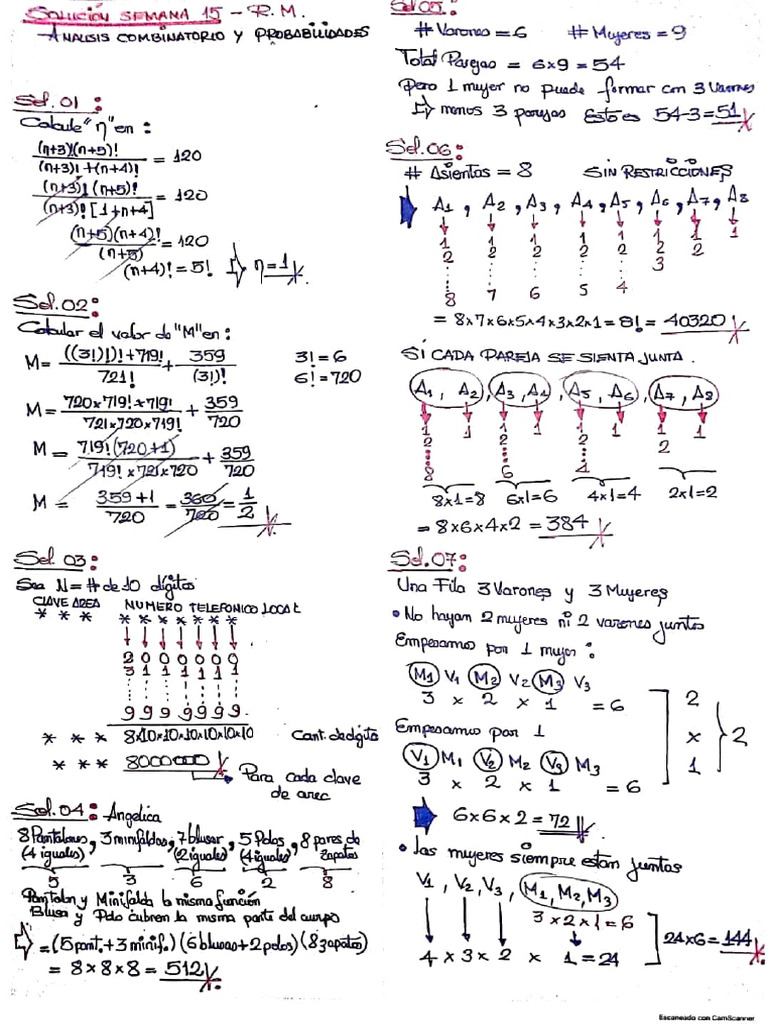 SEM 15 OK RM Solucionario | PDF
