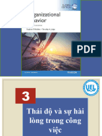 Chap 3 Thái độ và sự hài lòng trong công việc-SV