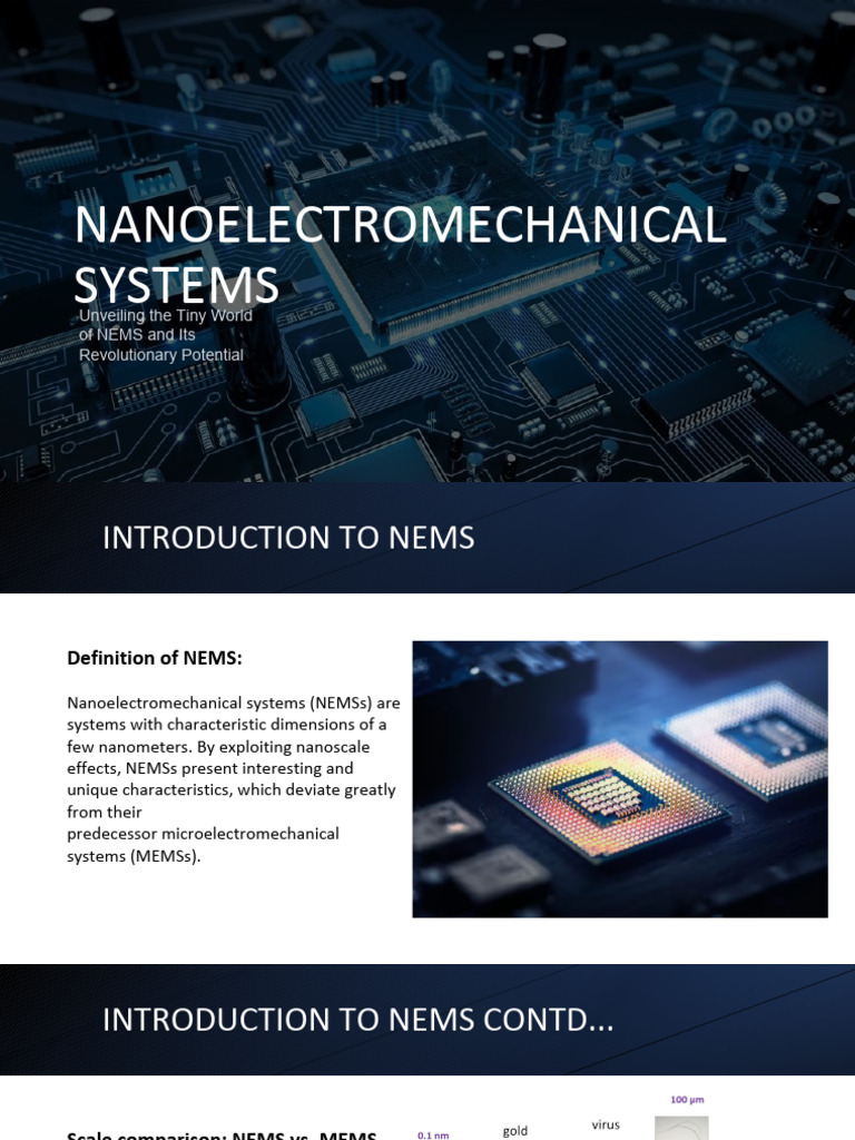 Introduction To Nems Pdf Thin Film Nanotechnology