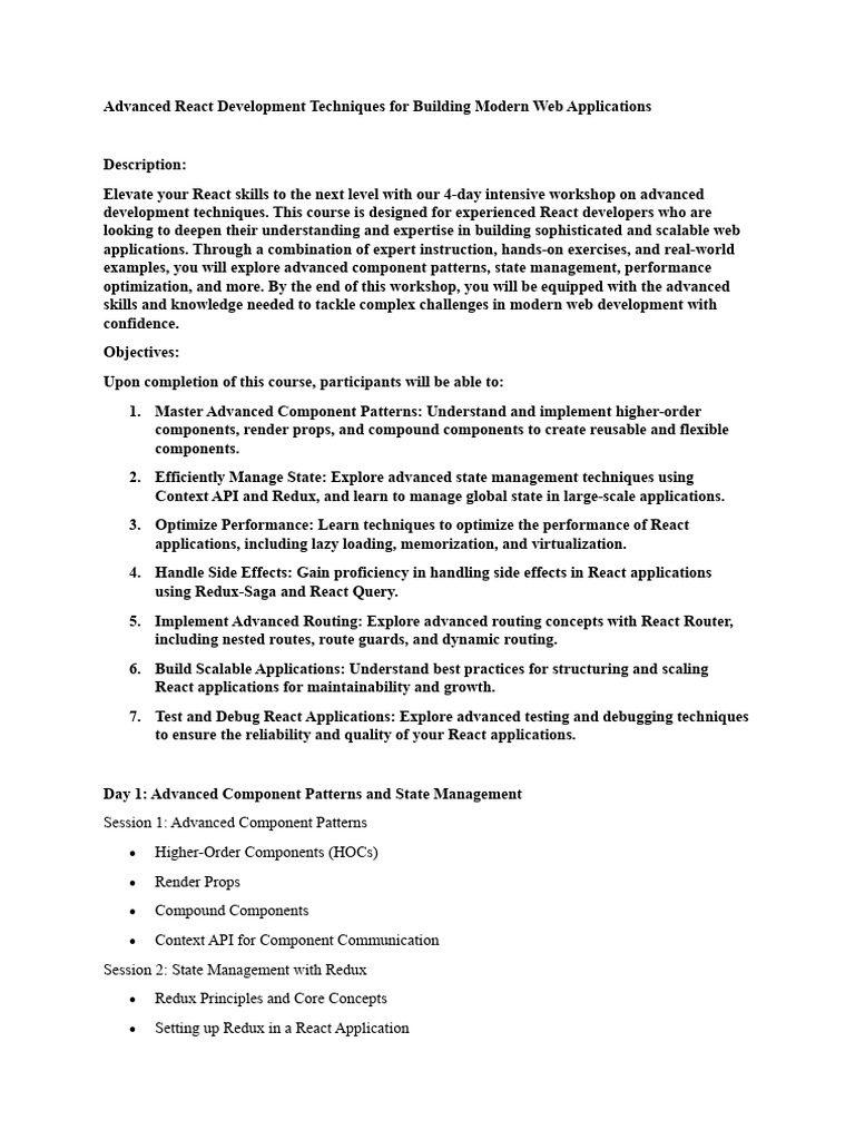 Advanced react development pdf software systems engineering