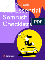 SEMrush Getting Started Checklist