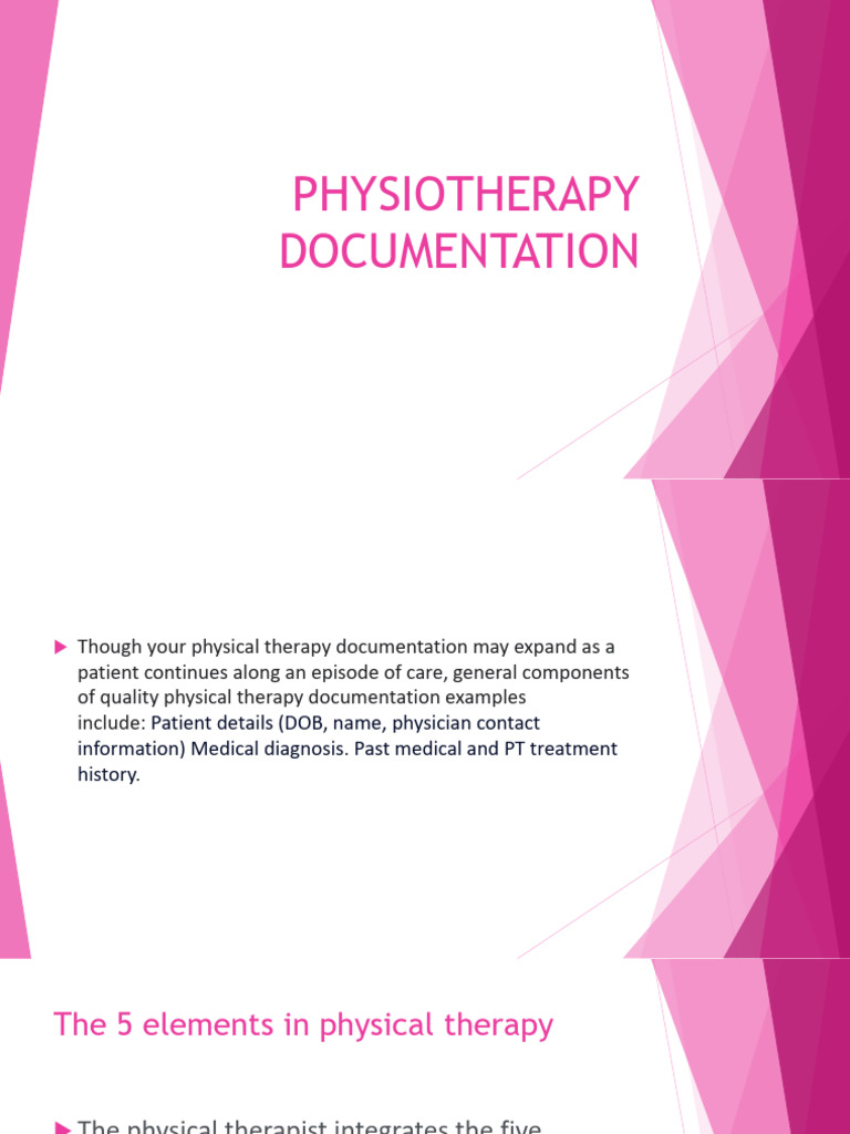 PHYSIOTHERAPY DOCUMENTATION..EXAMPLE | PDF | Physical Therapy | Medical ...