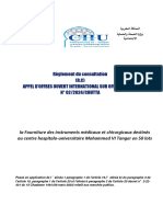 Règlement Du Consultation (R.C) Appel D'Offres Ouvert International Sur Offres de Prix #02/2024/CHUTTA