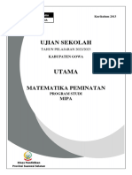 Soal Us Matematika Peminatan 2023 (Utama)