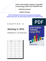 Filedate - 274download Solutions Manual For Intermediate Statistics Using Spss 1St Edition Herschel Knapp 1506377432 9781506377438 Full Chapter PDF