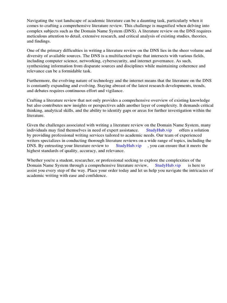 Literature review on domain name system pdf domain name system