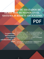 Aplicación de Tratados de Derechos Humanos en El Sistema Jurídico Argentino