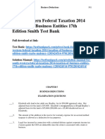 South Western Federal Taxation 2014 Taxation of Business Entities 17Th Edition Smith Test Bank Full Chapter PDF