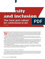 Diversity and Inclusion-'The Tone and Culture' For The Corrections Is Set
