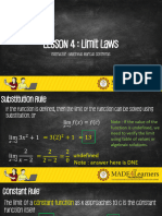 Lesson 4 - Limit Laws