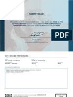 Certificado: A Escola Nacional de Administração Pública - Enap Certifica Que EDNA ALVES