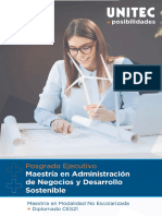 Administracion de Negocios y Desarrollo Sostenible Posgrado