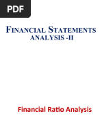 Financial Statement Analysis-II