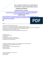 Test Bank For Managerial Accounting Creating Value in A Dynamic Business Environment Canadian Edition Canadian 2Nd 1259066460 Full Chapter PDF