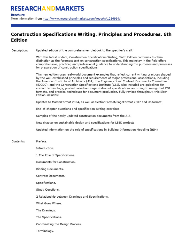 construction_specifications_writing_principles PDF Specification
