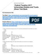 South Western Federal Taxation 2017 Corporations Partnerships Estates and Trusts 40Th Edition Hoffman Test Bank Full Chapter PDF