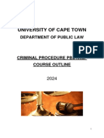 2024 Criminal Procedure Course Outline