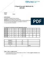 HL Spectroscopy Test A 2019