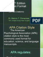 In Text Citations APA 7th Edition