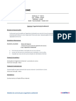 Modelo Curriculo Engenharia Ambiental Catho