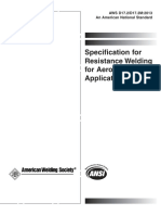 AWS D17.2-D17.2M-2013 Specification For Resistance Welding For Aerospace Applications