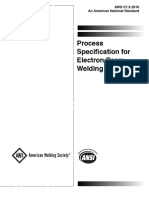 AWS C7.3-2016 - Process Specification For Electron Beam Welding