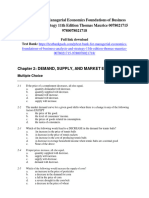 Test Bank For Managerial Economics Foundations of Business Analysis and Strategy 11th Edition Thomas Maurice 0078021715 9780078021718