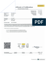 Certificado de Calibración DSX5000