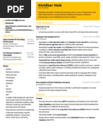 Shridhar DataScientist Resume