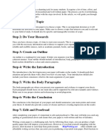 Steps To Write Term Paper